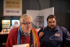 Våra kära konkurrenter Jonas H Andersson och Mauro Marino Jonsäll fanns föga förvånande också på Stockholm Beer & Whisky Festival. Foto: Peter Lindh