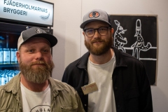 Från Fjäderholmarnas fanns Andreas Willman och Pelle Ågren på plats på mässan. Foto: Peter Lindh
