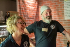 Kalle Andersson och Nina Schultes från Snausarves hade roligt på mässan. Foto: Peter Lindh