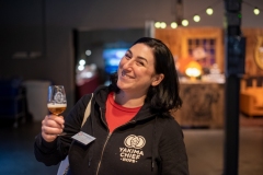 Connie Dickinson från Yakima Chief Hops passade på att besöka gamla och nya kunder på Stockholmsmässan. Foto: Peter Lindh